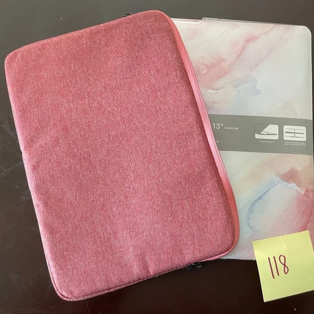 MacBook Air 13” shell and red soft case